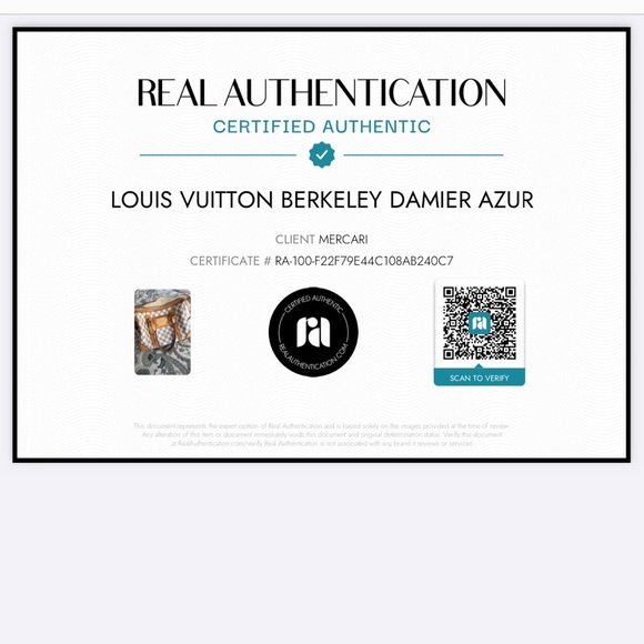 Louis Vuitton Damier Azur Berkeley Authentic Handbag with COA - Picture 12 of 12